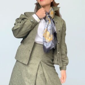 European Olive Green Suit - Small